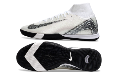 Nike Air Zoom Mercurial Superfly 10 Elite IC Indoor & Futsal Soccer Shoes - Beige/Black/White