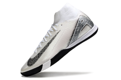 Nike Air Zoom Mercurial Superfly 10 Elite IC Indoor & Futsal Soccer Shoes - Beige/Black/White