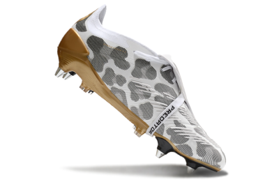Adidas Predator Elite Foldover Tongue SG Soft Ground Soccer Cleats - White/Black/Gold