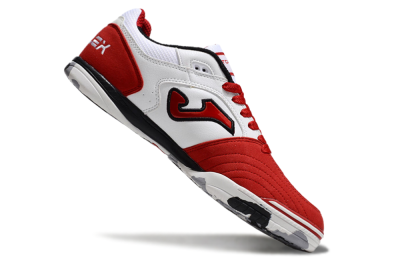 Joma Top Flex IC Indoor & Futsal Soccer Shoes - White/Red/Black