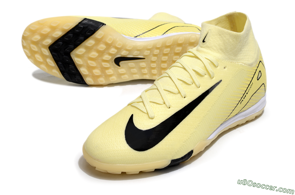 Nike Air Zoom Mercurial Superfly 10 Elite TF Artificial Turf Soccer Shoes - Yellow/Black/White 3