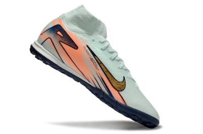 Nike Air Zoom Mercurial Superfly 10 Elite TF Artificial Turf Soccer Shoes - Jade/Gold/Red