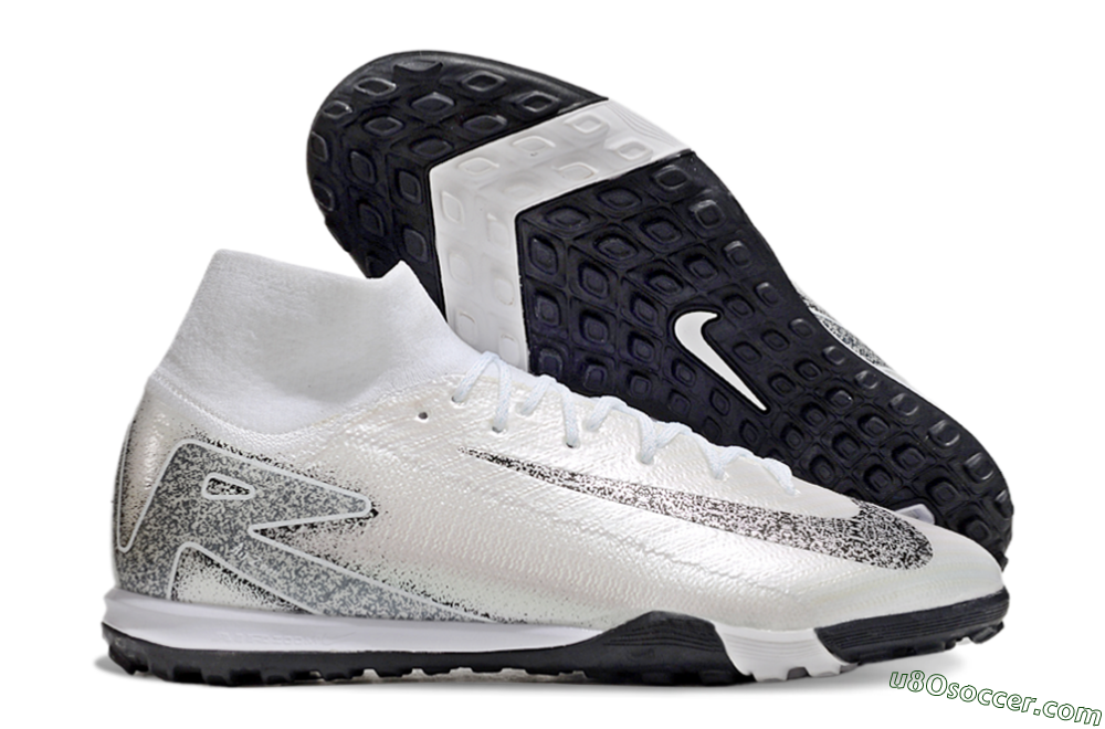 Nike Air Zoom Mercurial Superfly 10 Elite TF Artificial Turf Soccer Shoes - Beige/Black/White 1