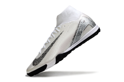 Nike Air Zoom Mercurial Superfly 10 Elite TF Artificial Turf Soccer Shoes - Beige/Black/White