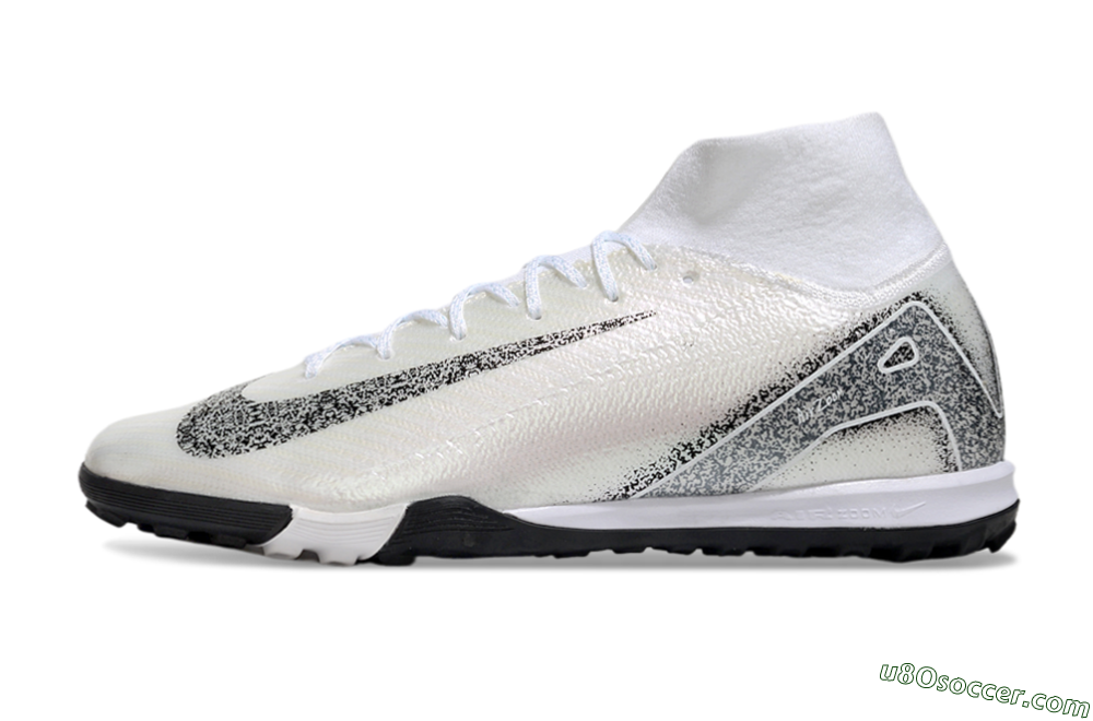 Nike Air Zoom Mercurial Superfly 10 Elite TF Artificial Turf Soccer Shoes - Beige/Black/White 2