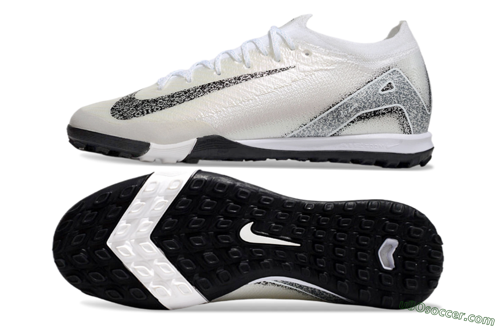 Nike Air Zoom Mercurial Vapor 16 Elite TF Artificial Turf Soccer Shoes - Beige/Black/White 0