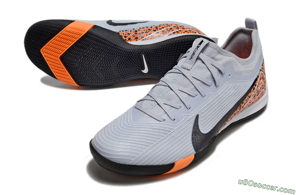Nike Air Zoom Mercurial Vapor 16 Pro IC Indoor & Futsal Soccer Shoes - Grey/Black/Leopard 3