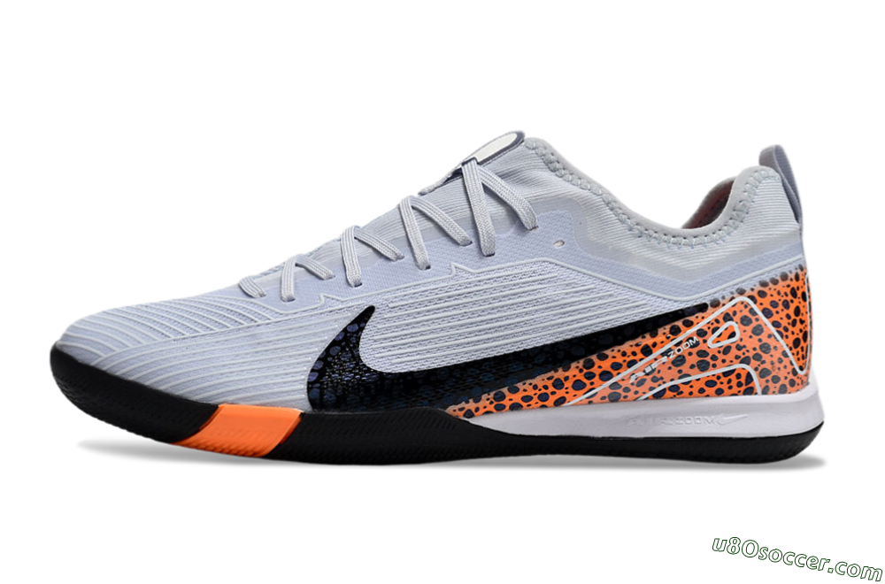 Nike Air Zoom Mercurial Vapor 16 Pro IC Indoor & Futsal Soccer Shoes - Grey/Black/Leopard 2