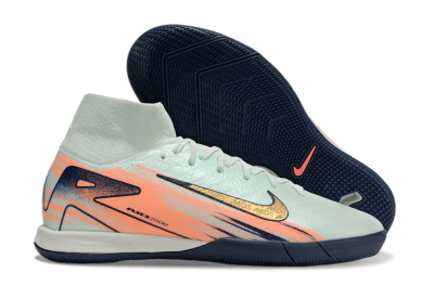 Nike Air Zoom Mercurial Superfly 10 Elite IC Indoor & Futsal Soccer Shoes - Jade/Gold/Red