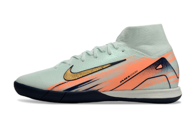 Nike Air Zoom Mercurial Superfly 10 Elite IC Indoor & Futsal Soccer Shoes - Jade/Gold/Red