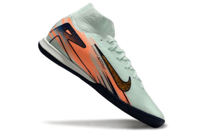 Nike Air Zoom Mercurial Superfly 10 Elite IC Indoor & Futsal Soccer Shoes - Jade/Gold/Red