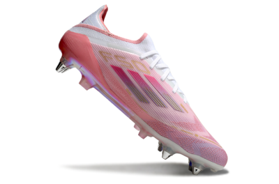 Adidas F50 304 Elite SG Soft Ground Soccer Cleats - Pink/White/Gold