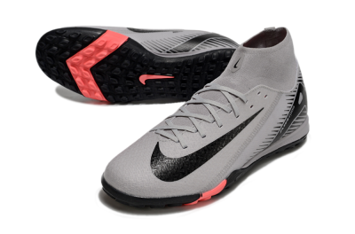 Nike Air Zoom Mercurial Superfly 10 Elite TF Artificial Turf Soccer Shoes - Grey/Black/White