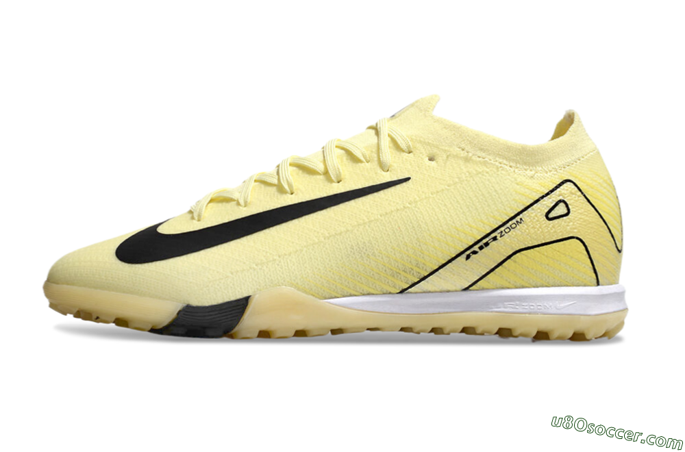 Nike Air Zoom Mercurial Vapor 16 Elite TF Artificial Turf Soccer Shoes - Yellow/Black/White 2
