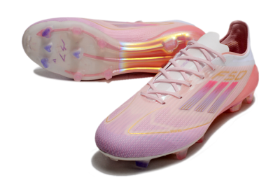 Adidas F50 Elite FG Firm Ground Soccer Cleats - Pink/White/Gold