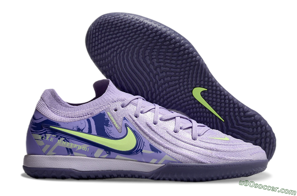 Nike Phantom GX 2 Elite IC Indoor & Futsal Soccer Shoes - Purple/Yellow/White 1