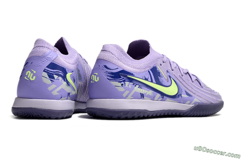Nike Phantom GX 2 Elite IC Indoor & Futsal Soccer Shoes - Purple/Yellow/White 6