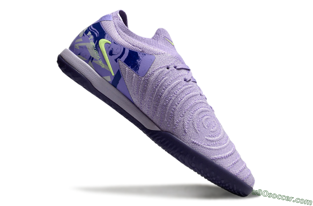 Nike Phantom GX 2 Elite IC Indoor & Futsal Soccer Shoes - Purple/Yellow/White 4
