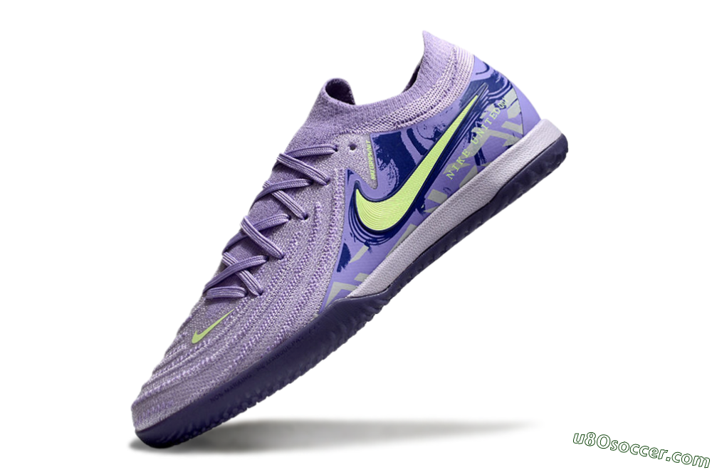 Nike Phantom GX 2 Elite IC Indoor & Futsal Soccer Shoes - Purple/Yellow/White 5
