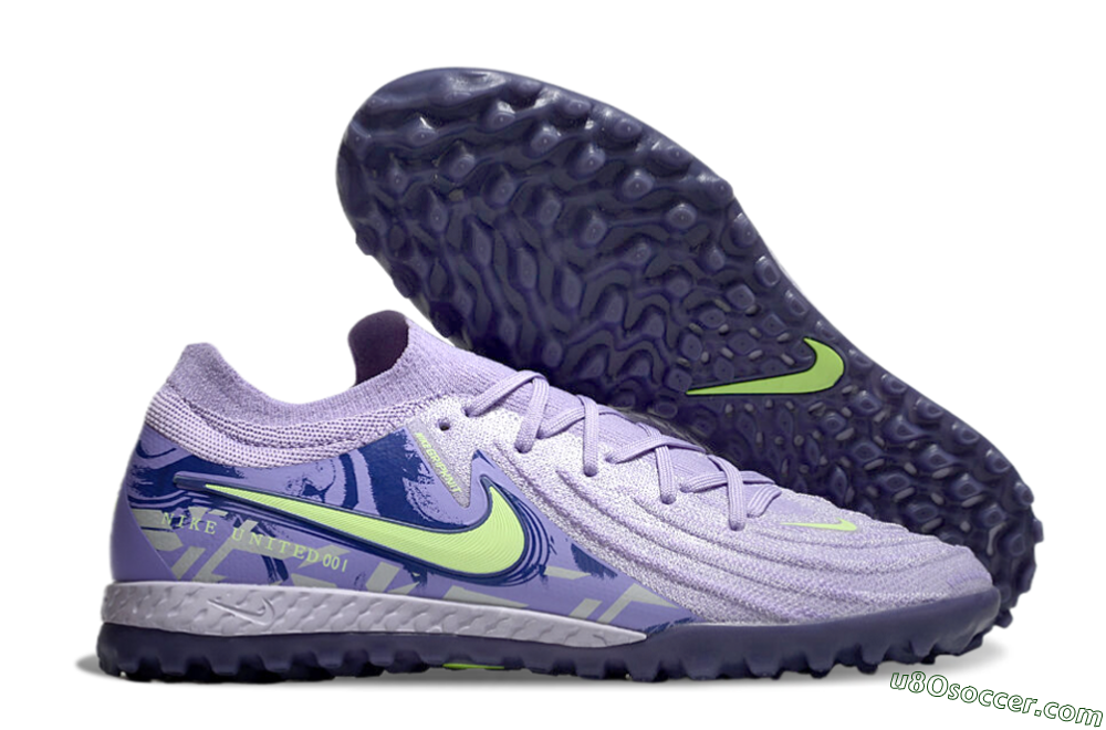 Nike Phantom GX 2 Elite TF Artificial Turf Soccer Shoes - Purple/Yellow/White 1