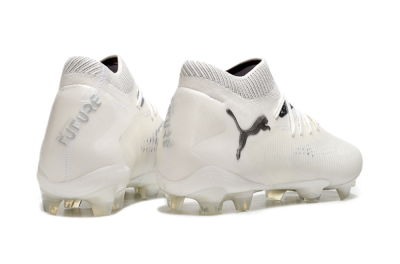 Puma Future 8 Ultimate FG Firm Ground Soccer Cleats - White/Silver/Black