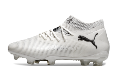 Puma Future 8 Ultimate FG Firm Ground Soccer Cleats - White/Silver/Black