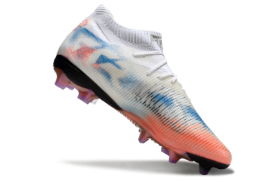 Puma Future 8 Ultimate FG Firm Ground Soccer Cleats - White/Pink/Blue