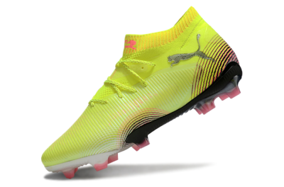 Puma Future 8 Ultimate FG Firm Ground Soccer Cleats - Yellow/Black/Pink