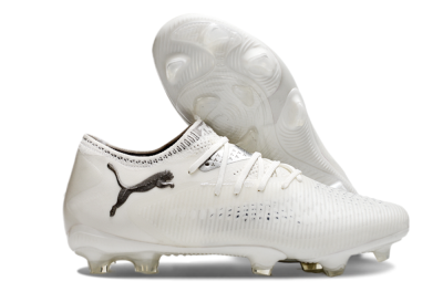 Puma Future 8 Ultimate FG Firm Ground Soccer Cleats - White/Silver/Black