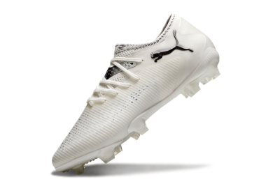 Puma Future 8 Ultimate FG Firm Ground Soccer Cleats - White/Silver/Black