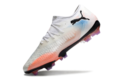 Puma Future 8 Ultimate FG Firm Ground Soccer Cleats - White/Pink/Blue