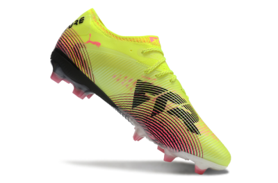 Puma Future 8 Ultimate FG Firm Ground Soccer Cleats - Yellow/Black/Pink