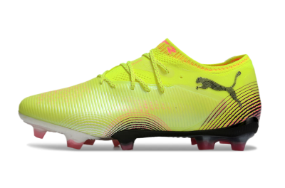 Puma Future 8 Ultimate FG Firm Ground Soccer Cleats - Yellow/Black/Pink