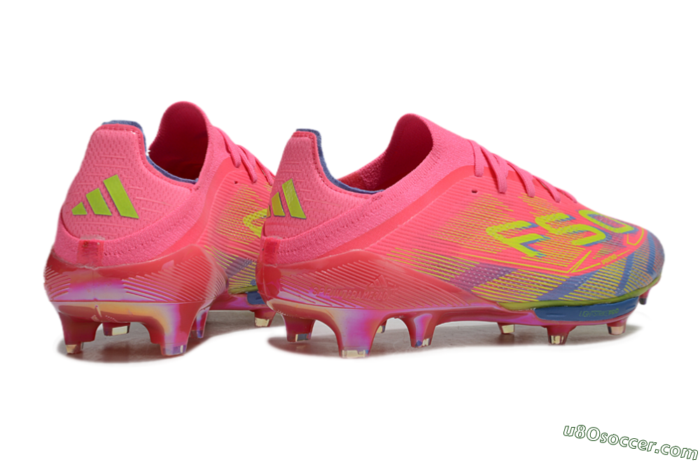 Adidas F50 Lightstrike Pro Elite FG Firm Ground Soccer Cleats - Red/Yellow/Blue 6