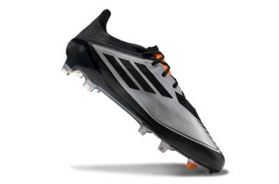 Adidas F50 Elite Messi FG Firm Ground Soccer Cleats - Silver/Black/Orange