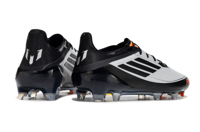 Adidas F50 Elite Messi FG Firm Ground Soccer Cleats - Silver/Black/Orange