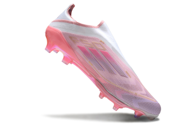 Adidas F50+ Lightstrike Elite Laceless 304 FG Firm Ground Soccer Cleats - Pink/Purple/Gold