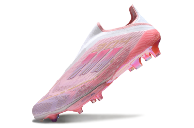 Adidas F50+ Lightstrike Elite Laceless 304 FG Firm Ground Soccer Cleats - Pink/Purple/Gold