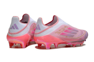 Adidas F50+ Lightstrike Elite Laceless 304 FG Firm Ground Soccer Cleats - Pink/Purple/Gold