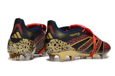 Adidas Predator Elite Foldover Tongue FG Firm Ground Soccer Cleats - Red/Black/Gold