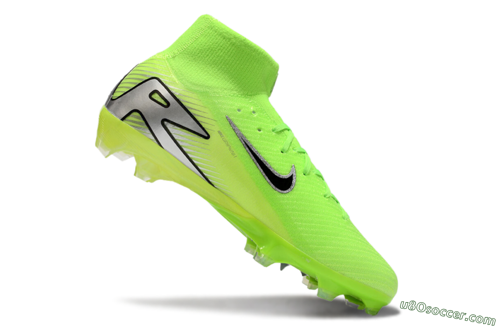 Nike Air Zoom Mercurial Superfly 10 Academy FG Firm Ground Soccer Cleats - Yellow/Black/Silver 4