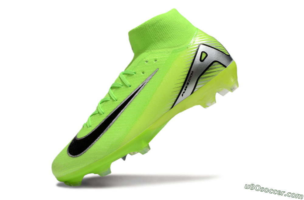 Nike Air Zoom Mercurial Superfly 10 Academy FG Firm Ground Soccer Cleats - Yellow/Black/Silver 5