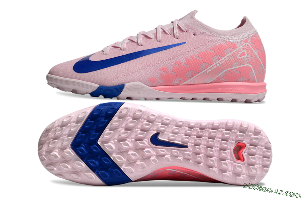 Nike Air Zoom Mercurial Vapor 16 Elite TF Artificial Turf Soccer Shoes - Pink/Blue/White 0