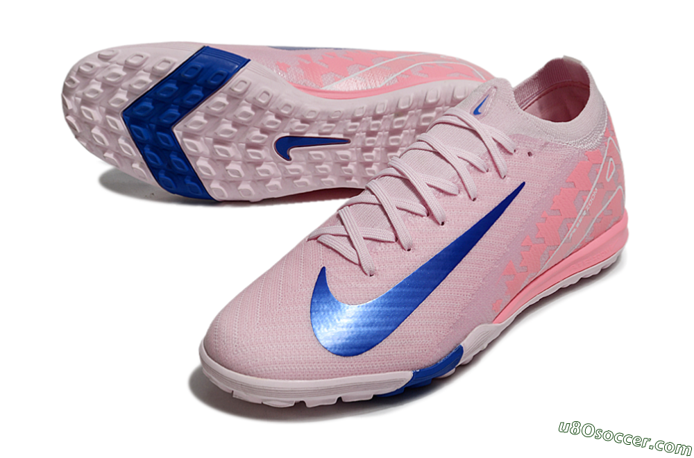 Nike Air Zoom Mercurial Vapor 16 Elite TF Artificial Turf Soccer Shoes - Pink/Blue/White 3