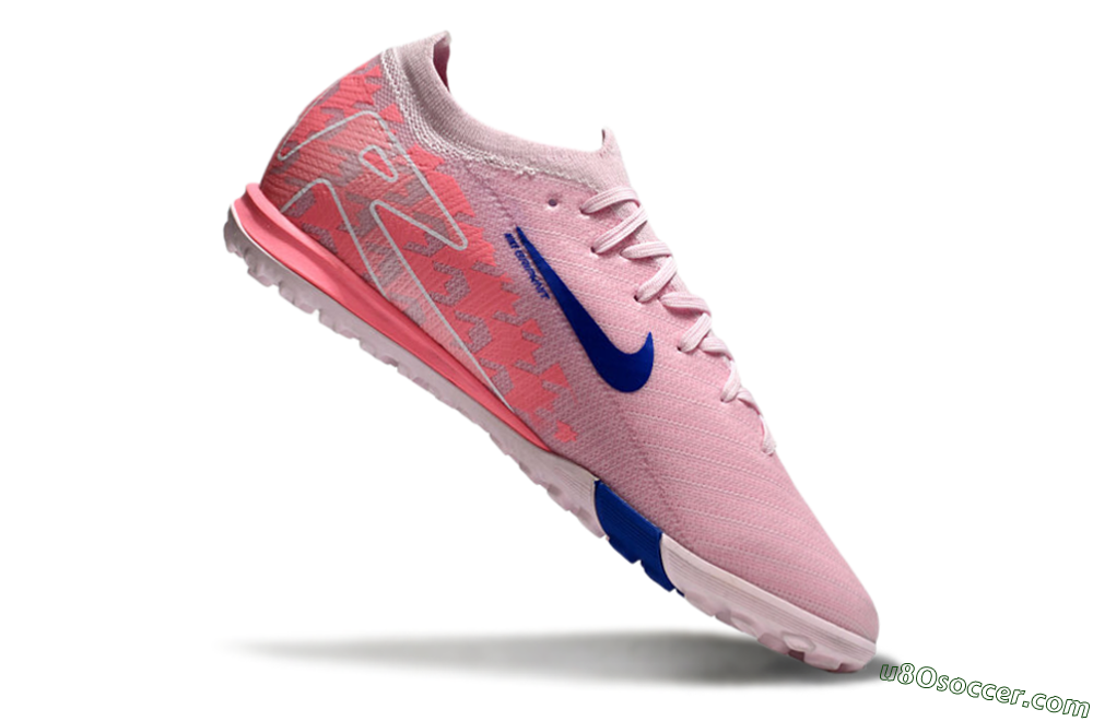 Nike Air Zoom Mercurial Vapor 16 Elite TF Artificial Turf Soccer Shoes - Pink/Blue/White 4