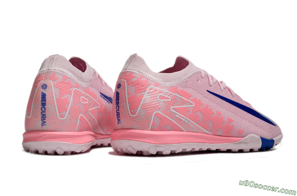 Nike Air Zoom Mercurial Vapor 16 Elite TF Artificial Turf Soccer Shoes - Pink/Blue/White 6