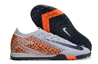 Nike Air Zoom Mercurial Vapor 16 Elite TF Artificial Turf Soccer Shoes - Grey/Black/Orange