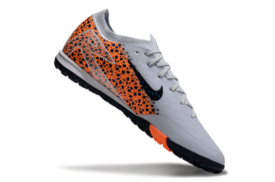 Nike Air Zoom Mercurial Vapor 16 Elite TF Artificial Turf Soccer Shoes - Grey/Black/Orange