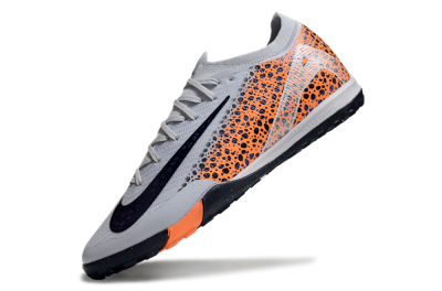 Nike Air Zoom Mercurial Vapor 16 Elite TF Artificial Turf Soccer Shoes - Grey/Black/Orange