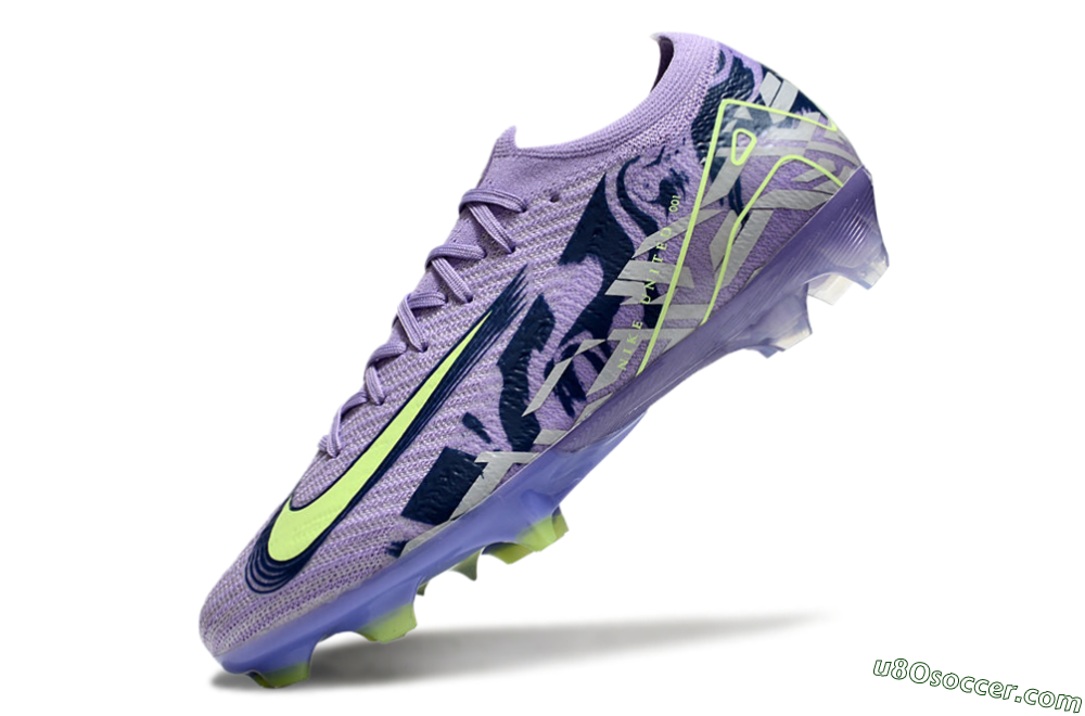 Nike Air Zoom Mercurial Vapor 16 Elite FG Firm Ground Soccer Cleats - Purple/Yellow/White 5